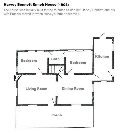 Bennett Ranch floorplan 1908